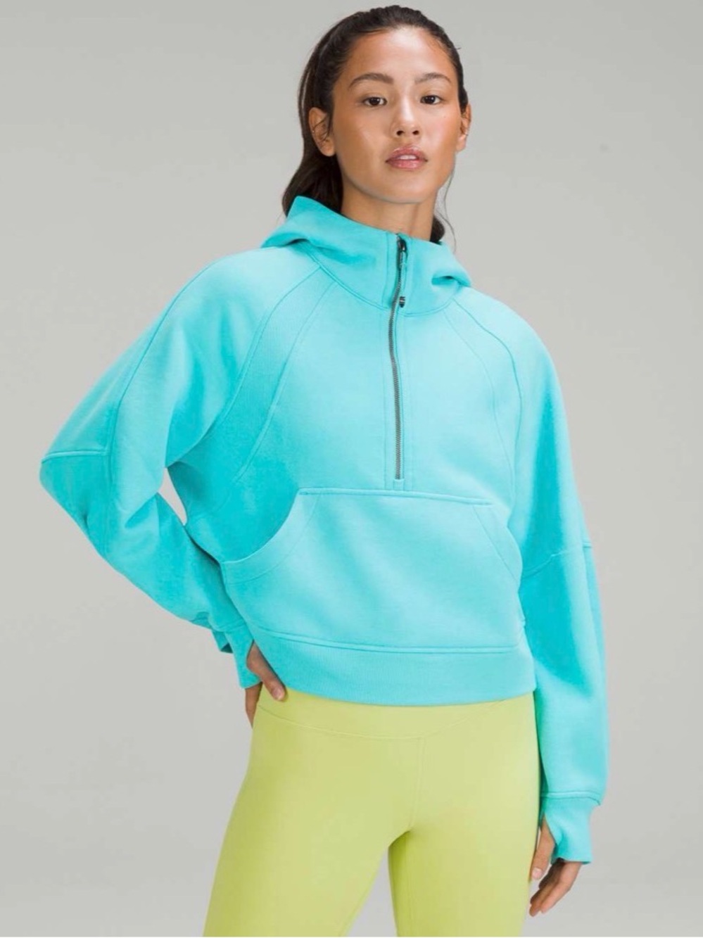 Lululemon Oversized Half Zip Scuba Hoodie Sz M/L